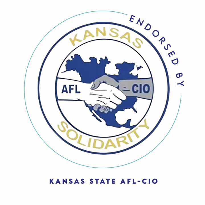 Endorsement graphic from AFL-CIO