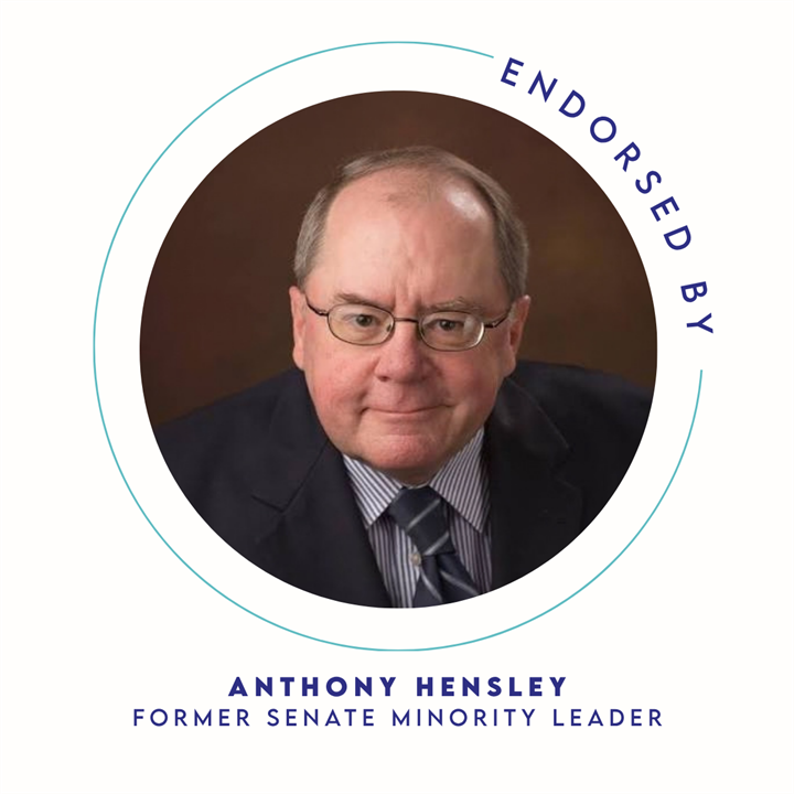 Endorsement graphic featuring Anthony Hensley