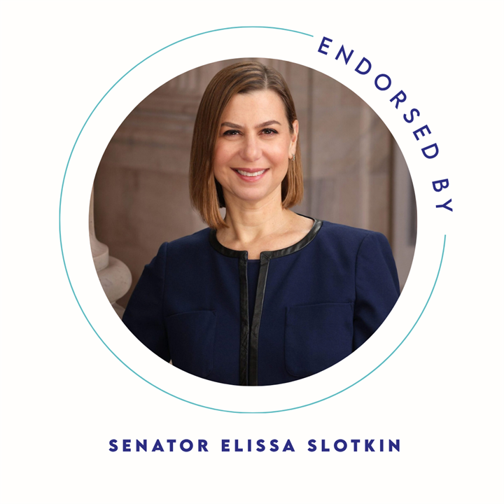 Endorsement graphic featuring Elissa Slotkin