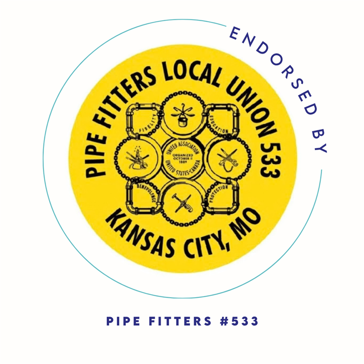 Endorsement graphic from Pipe Fitters