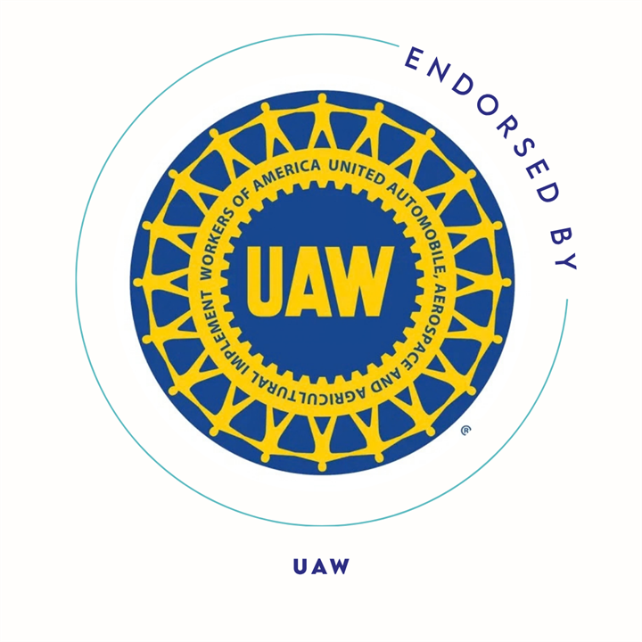 Endorsement graphic from UAW